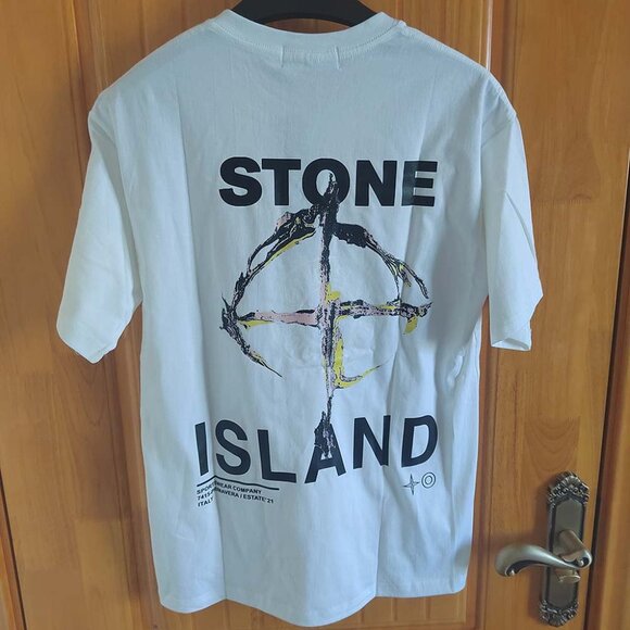 Stone Island Large Back Logo T-Shirt - Picture 5 of 9